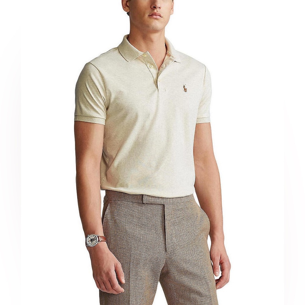 Polo Ralph Lauren Slim-Fit Multicolored Pony Soft Cotton Short-Sleeve Shirt